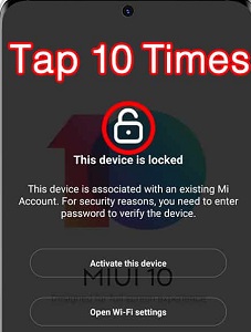 mi account tap 10 time