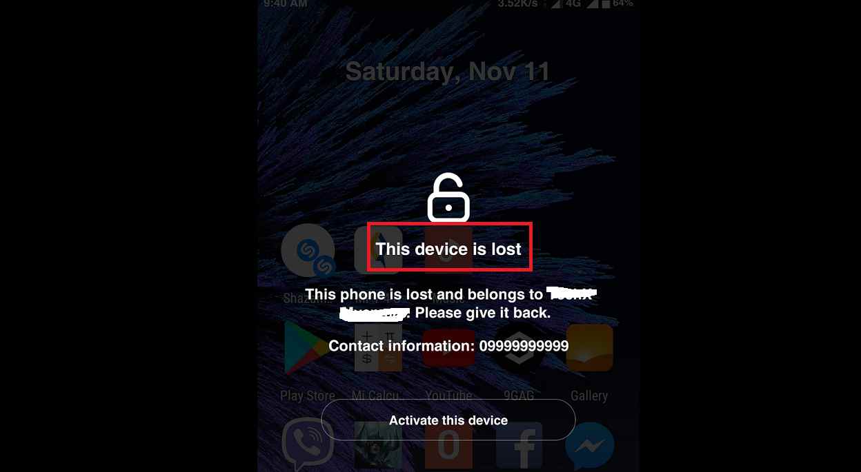 mi account lost